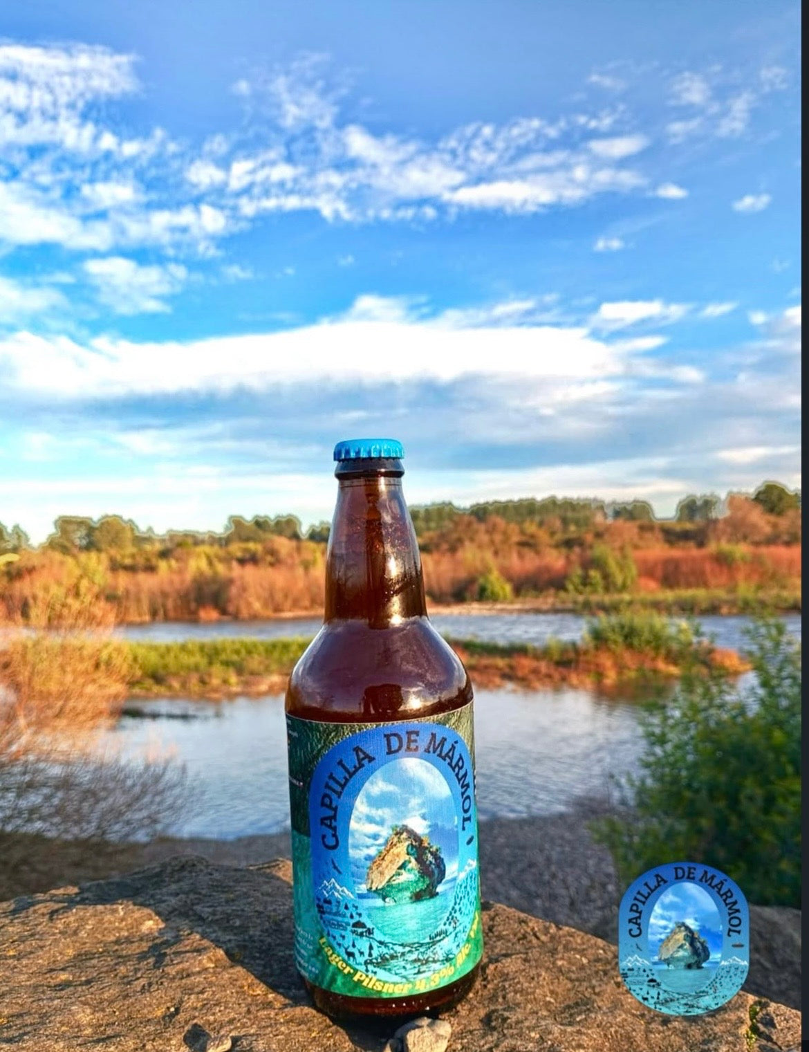 🍺 Cerveza Capilla de Mármol | Lager Artesanal de la Patagonia Chilena